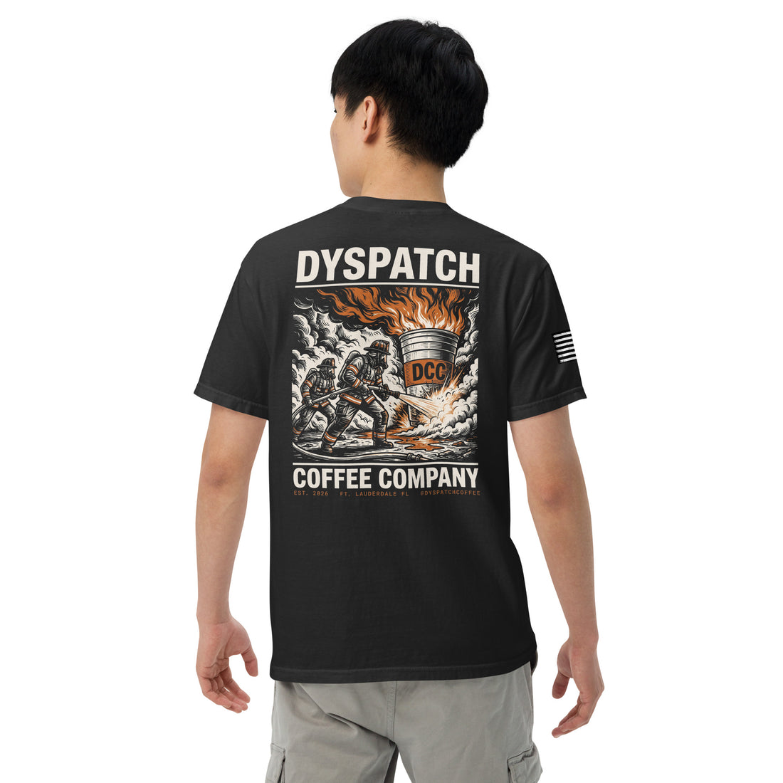 Dyspatch Coffee Co. | Fire Attack | Fire Rescue Uniform Tee